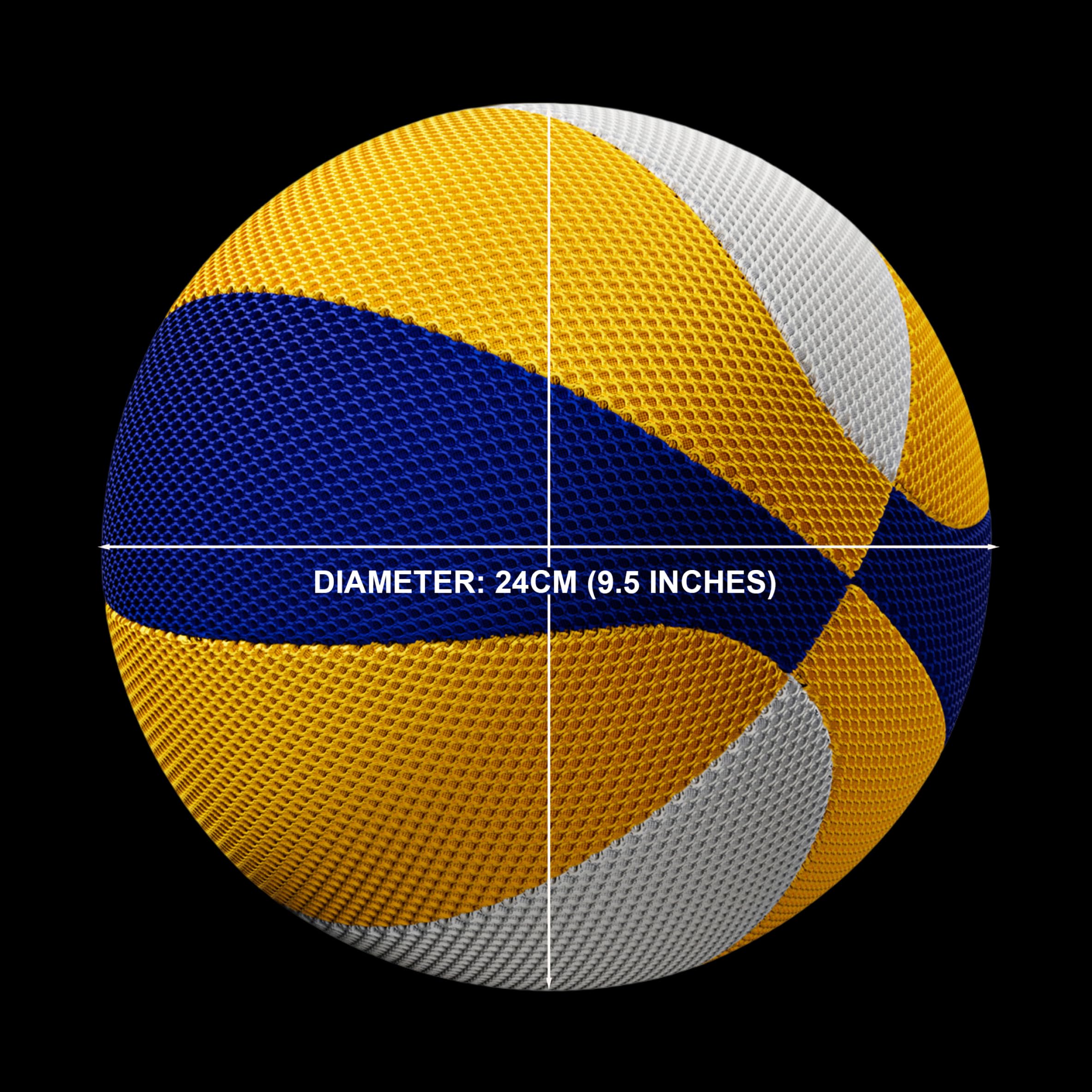Baloncesto silencioso Baloncesto silencioso Pelota de Goteo Interior silenciosa Espuma silenciosa para Entrenamiento en Interiores Azul Amarillo Tamaño 7