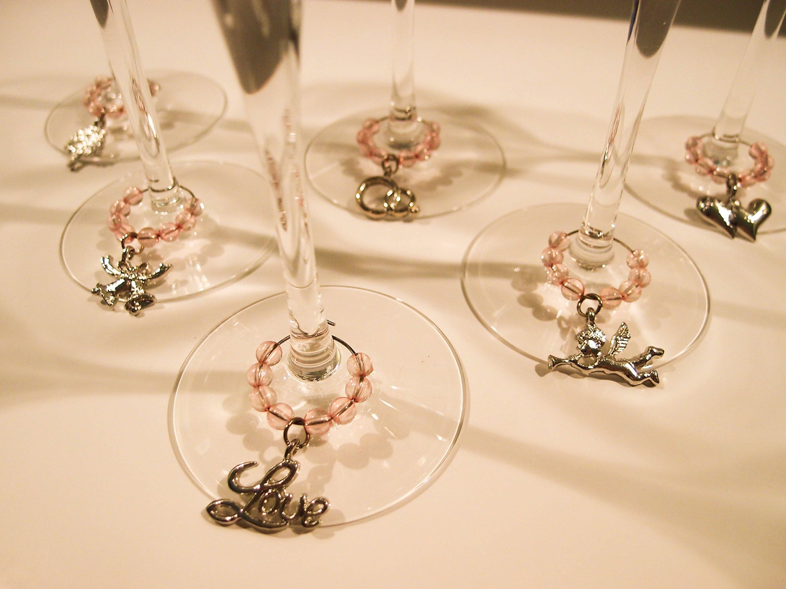 Wedding Wine Charms Set by Serendipity