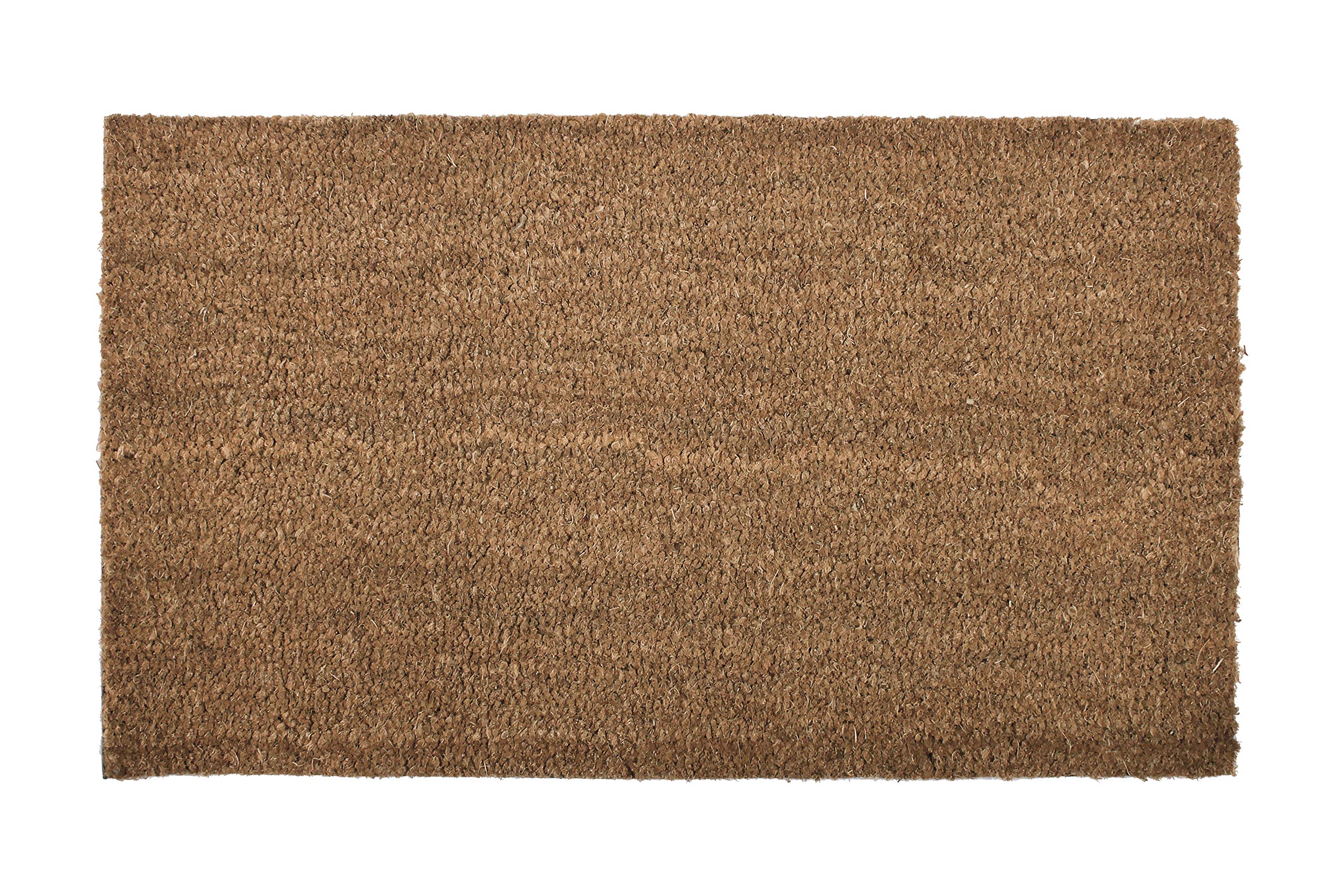 KISPremium Quality Natural Coco MAT PVC Backing 16x28 INCH%100 Coconut Fiber, Recycled VINLY Back