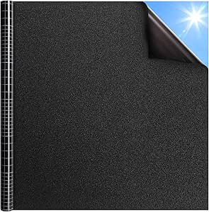 Fensterfolie Schwarz 40x200cm - Verdunkelungsfolie Für Auto & Zimmer Sichtschutz