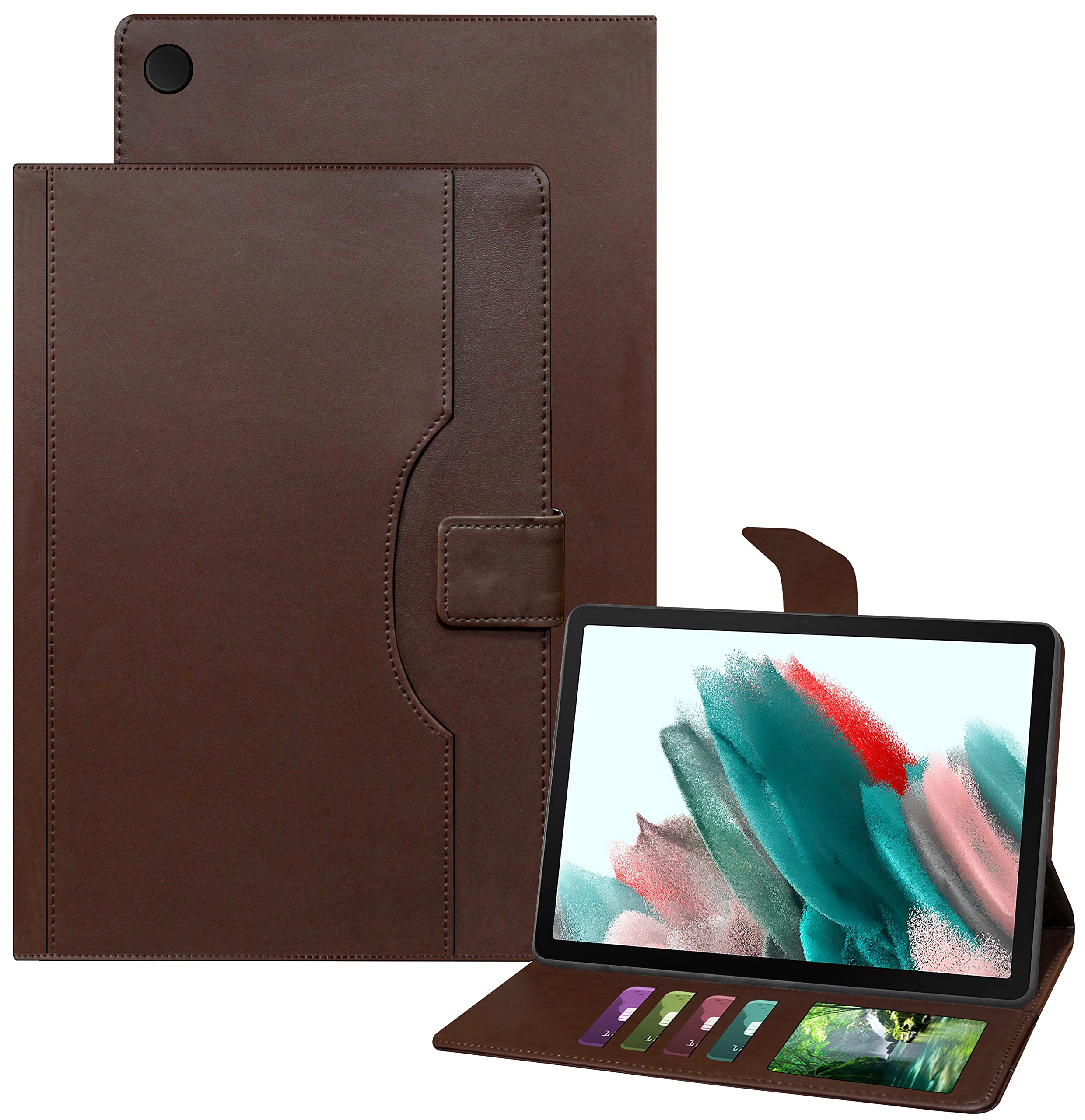 TGK Multi-Angle with Viewing Stand Leather Flip Case Cover for Samsung Galaxy Tab A8 10.5 inch [SM-X200/X205/X207] 2022 (Dark Brown) (B09QKZBNYX) Amazon Price History, Amazon Price Tracker