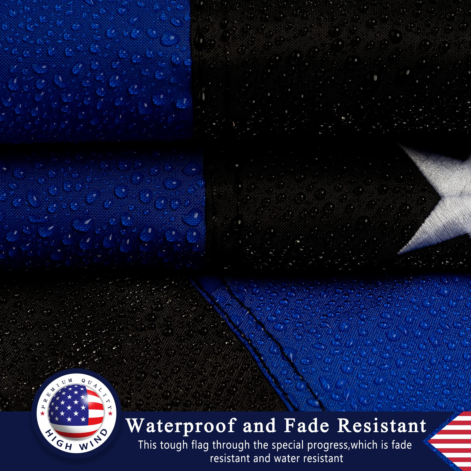 The Police Live Dünne Blaue Linie Flagge 3x5 Ft Gestickte Sterne Genähte Streifen Schwarz Weiß Blau Rote Linie Amerikanische Flagge Polizei Unterstützung Flagge