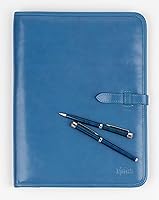 Vista 7 de Noda Leather clipboard A4 Italian Genuine Veg tan Portfolio Business Writing Pad Cognac