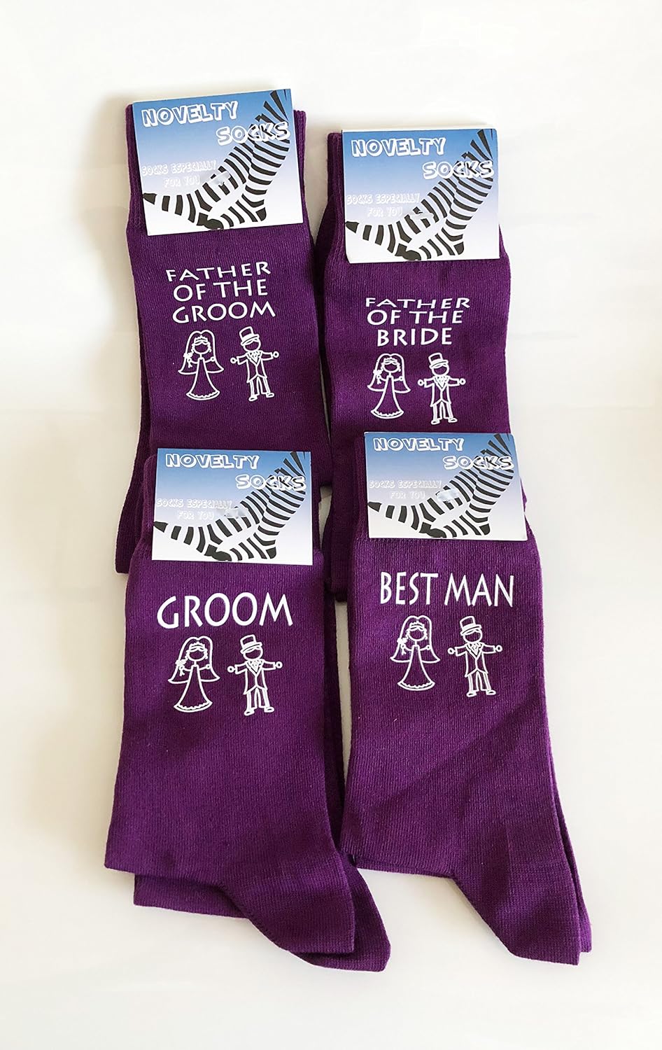 Wedding Socks Pack Deal Figure Socks Groom, Best Man,Father of the