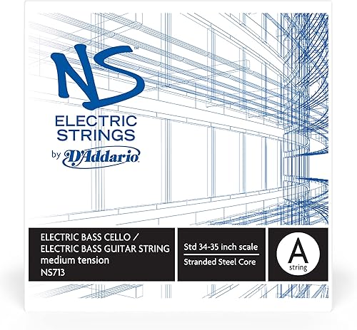 Miniatura 8 de D'Addario NS Electric - Juego de cuerdas para bajoviolonchelo, escala 44, tensión media