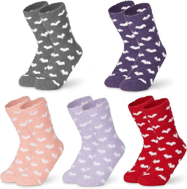 Fluffy Socks Womens, Multipack Bed Socks, Gifts for Her