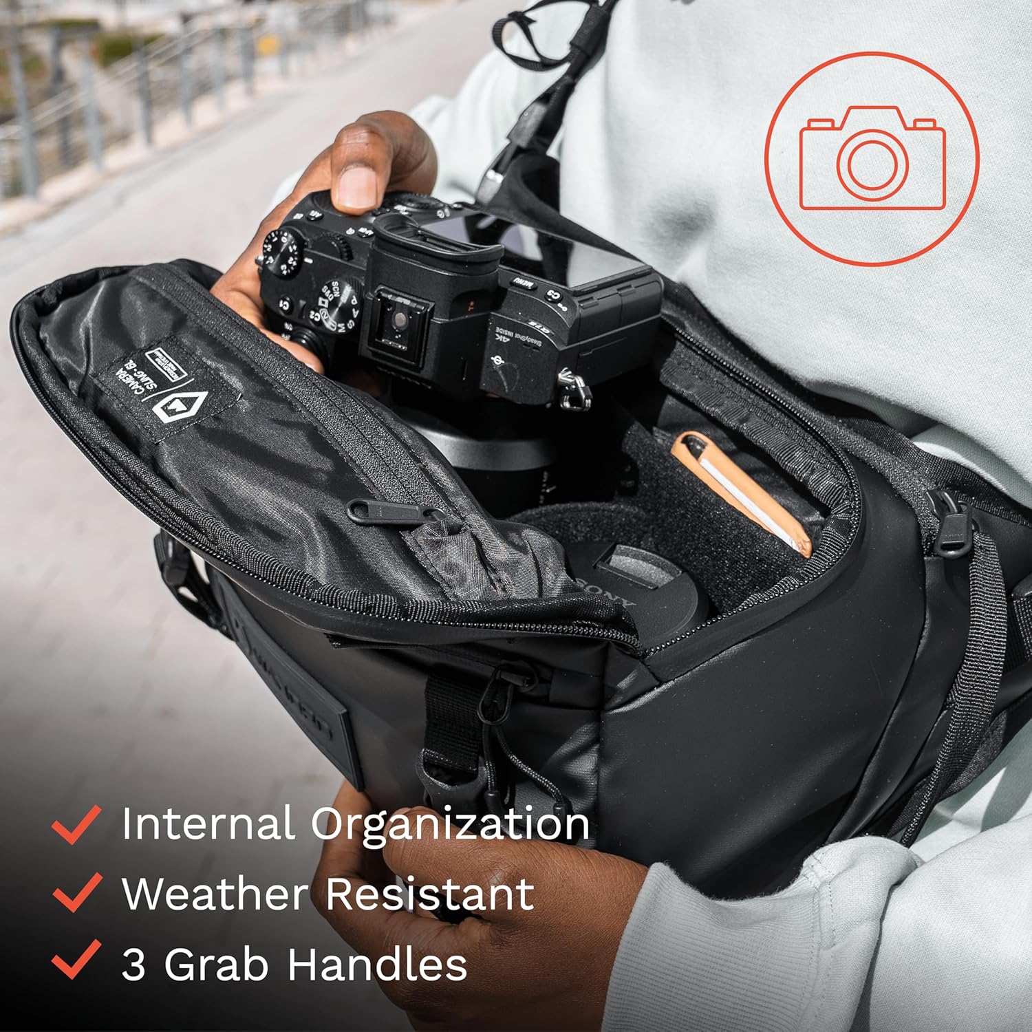 WANDRD ROGUE V1 6L Sling: Compact Camera Sling and Crossbody Bag with Fast Access, 3-Way Carry– Lightweight Everyday Bag Great for Travel, Photography, and Daily Use (Aegean Blue)