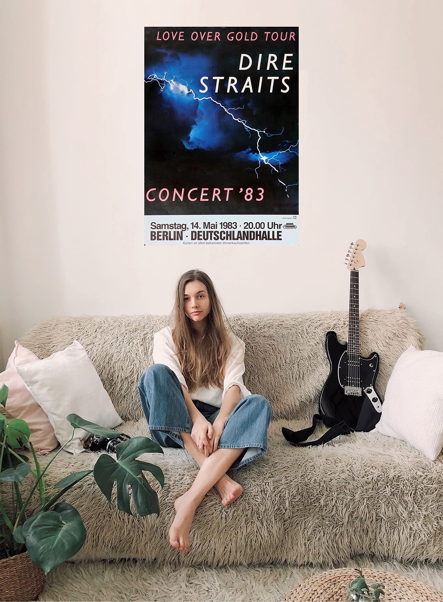 TheConcertPoster Dire Straits, Love Over Gold, Small tear on the right side, Berlin, 1983,