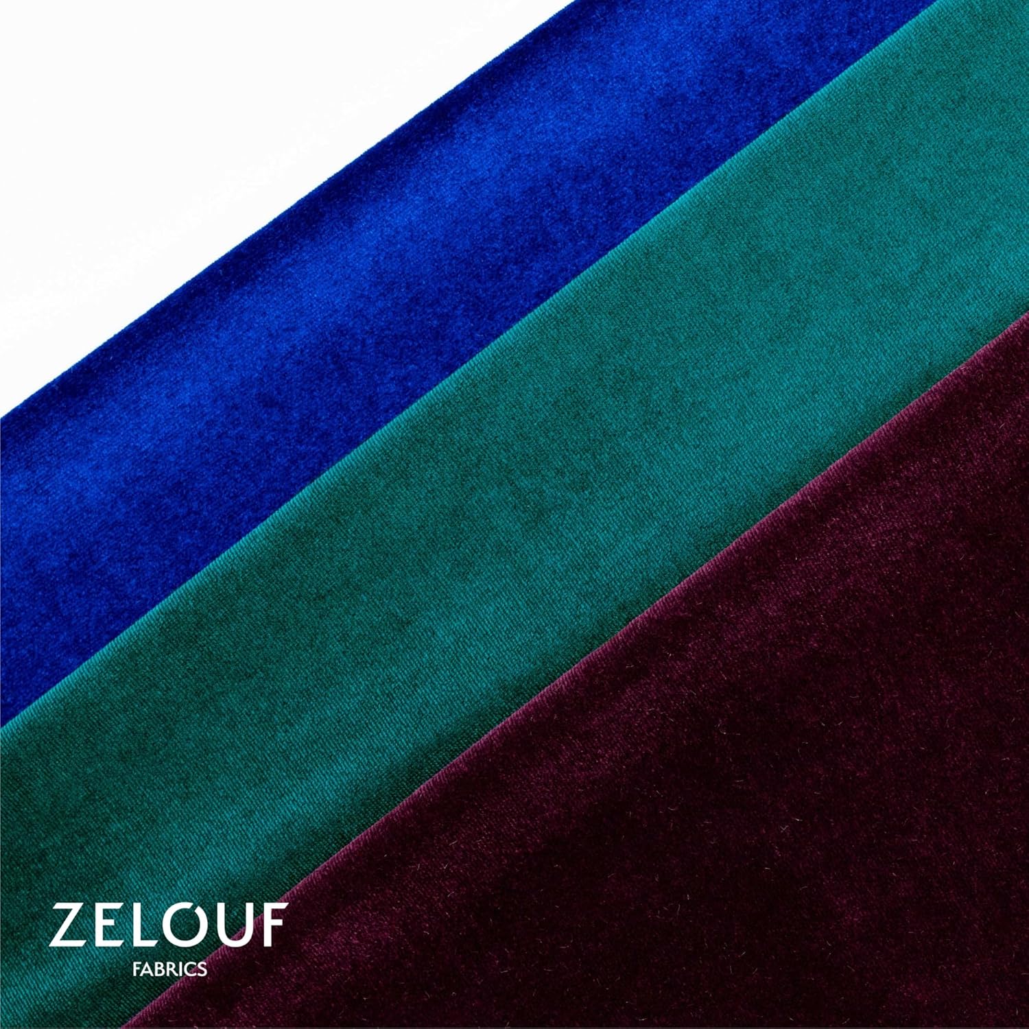 Zelouf Fabrics Black Stretch Velvet Fabric by The Yard | 61” Wide Soft Luxury Material for Dresses, Events, Costumes, Décor, & Upholstery – Rich Color, Sew-Friendly Quality - Black, 10 Yards