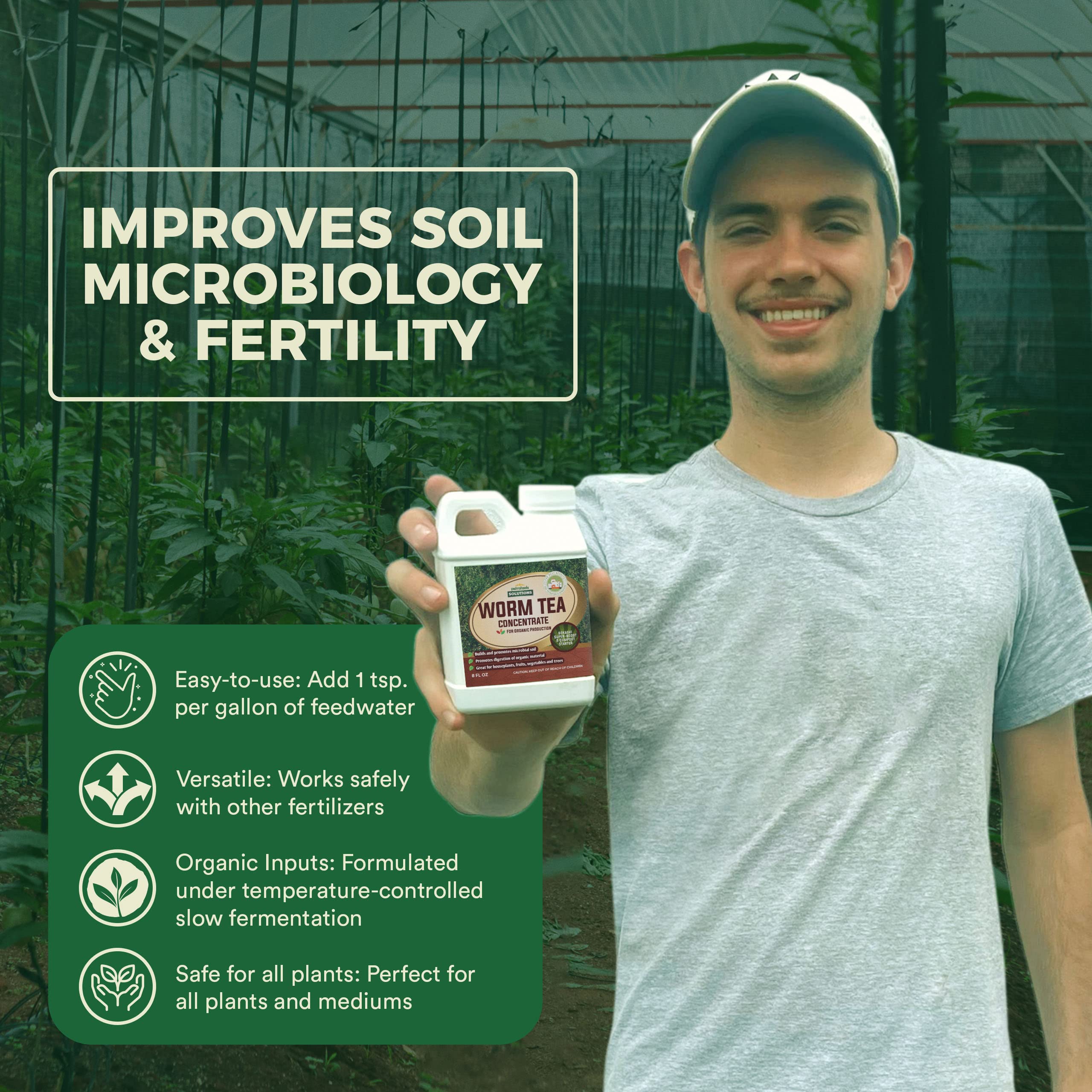 Worm Tea for Gardening Soil Worm Tea Fertilizer Liquid Worm