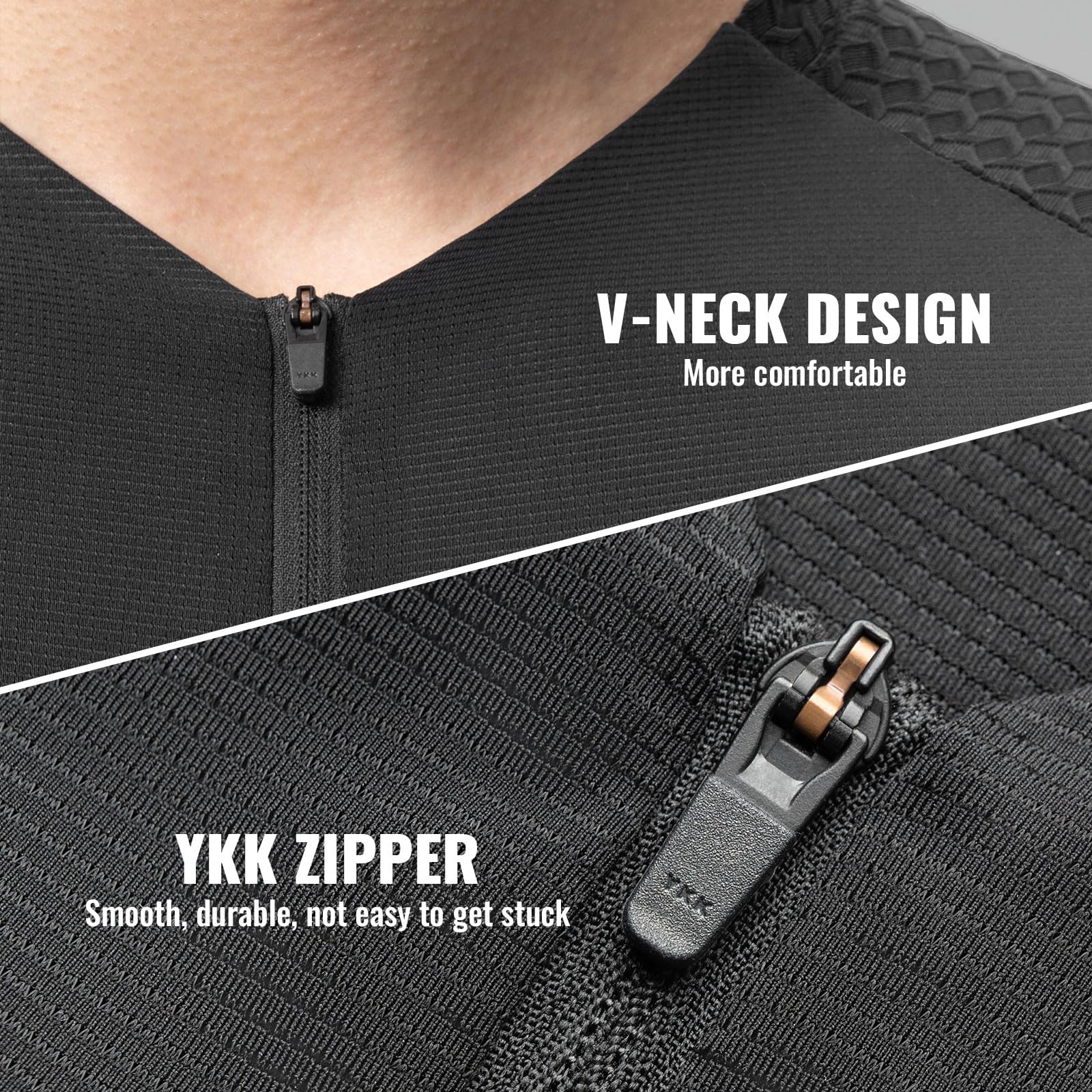 ROCKBROS Maglia Ciclismo Uomo Estiva, Magliette da Ciclismo con Maniche Corte, Traspirante e Asciugatura Rapida, Abbigliamento per MTB Mountain Bike Bicicletta Bici da Strada