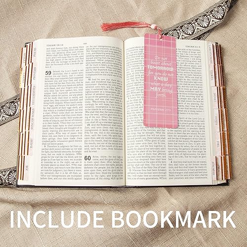 Miniatura 3 de Pestañas bíblicas para mujeres/hombres/niños, 96 pestañas de índice laminadas en total para estudio, suministros de diario, regalo cristiano, 7