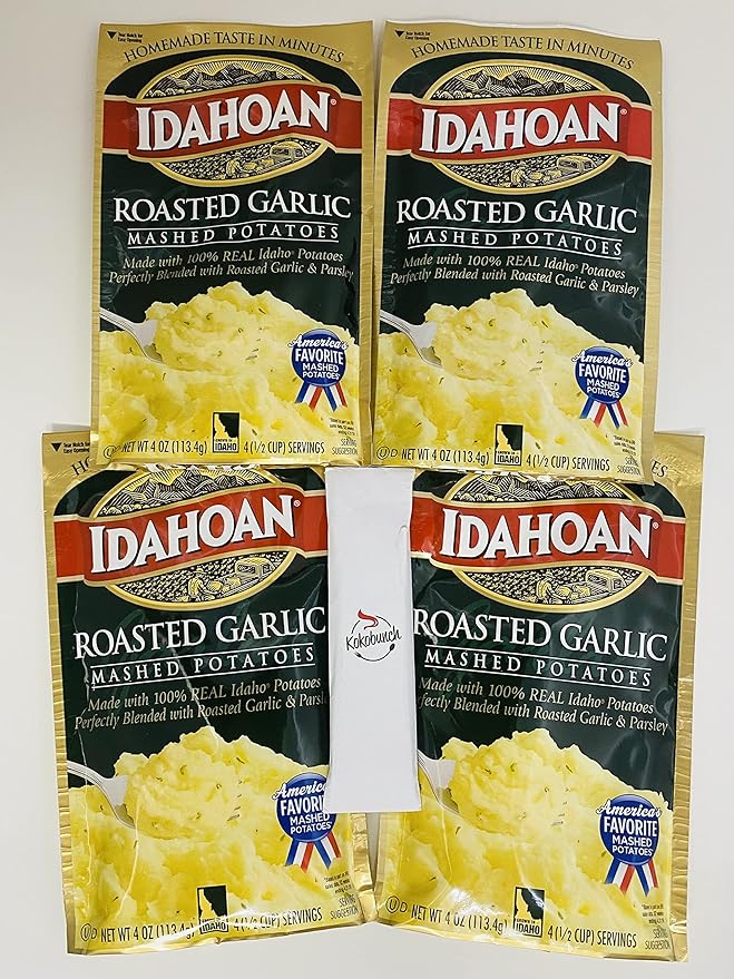 Idahoan Mashed Potato Roasted Garlic With Kokobunch Kit 4