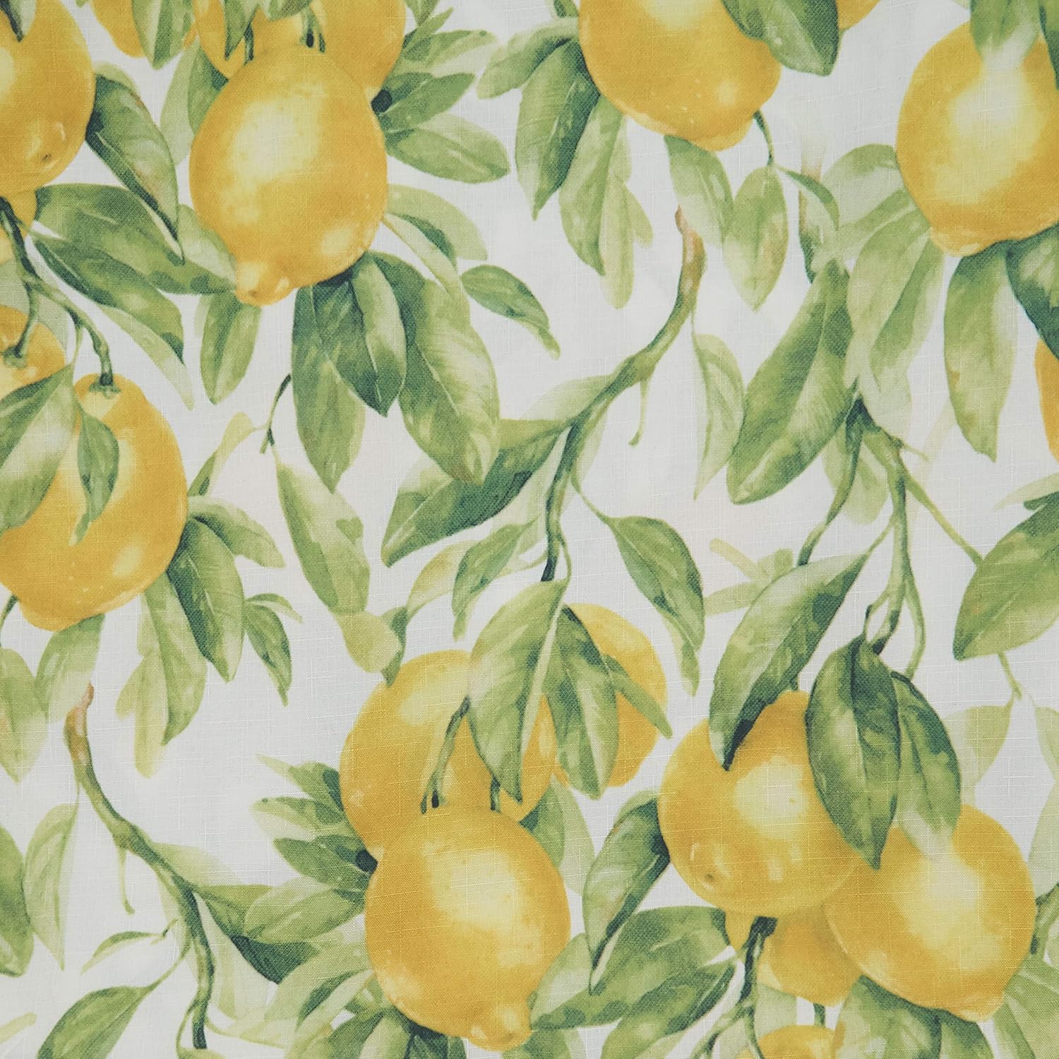 Vibrant Lemon Printed Polyester Table Runner