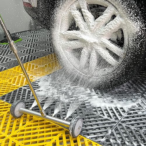 Miniatura 6 de M MINGLE Accesorio para lavadora a presión del tren de rodaje, potente lavadora de 16 pulgadas para debajo del automóvil con cañón de espuma y