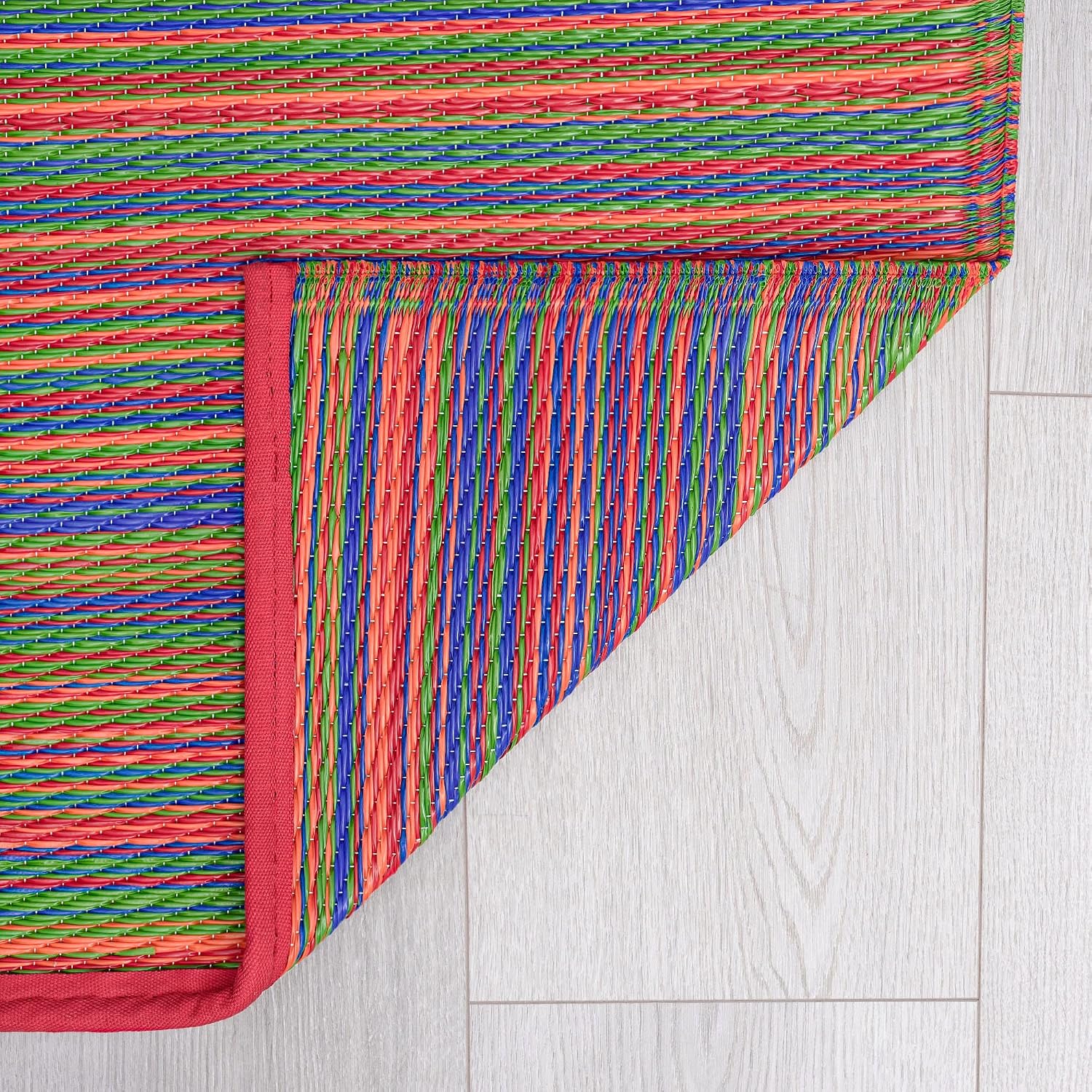 Reversible Plastic Straw, Water Resistant Outdoor Rug 9x12 for Patio, Deck, Porch, Camping, RV | Fade Resistant Outside Area Rugs for Patios | Size 8'10'' x 11'10''