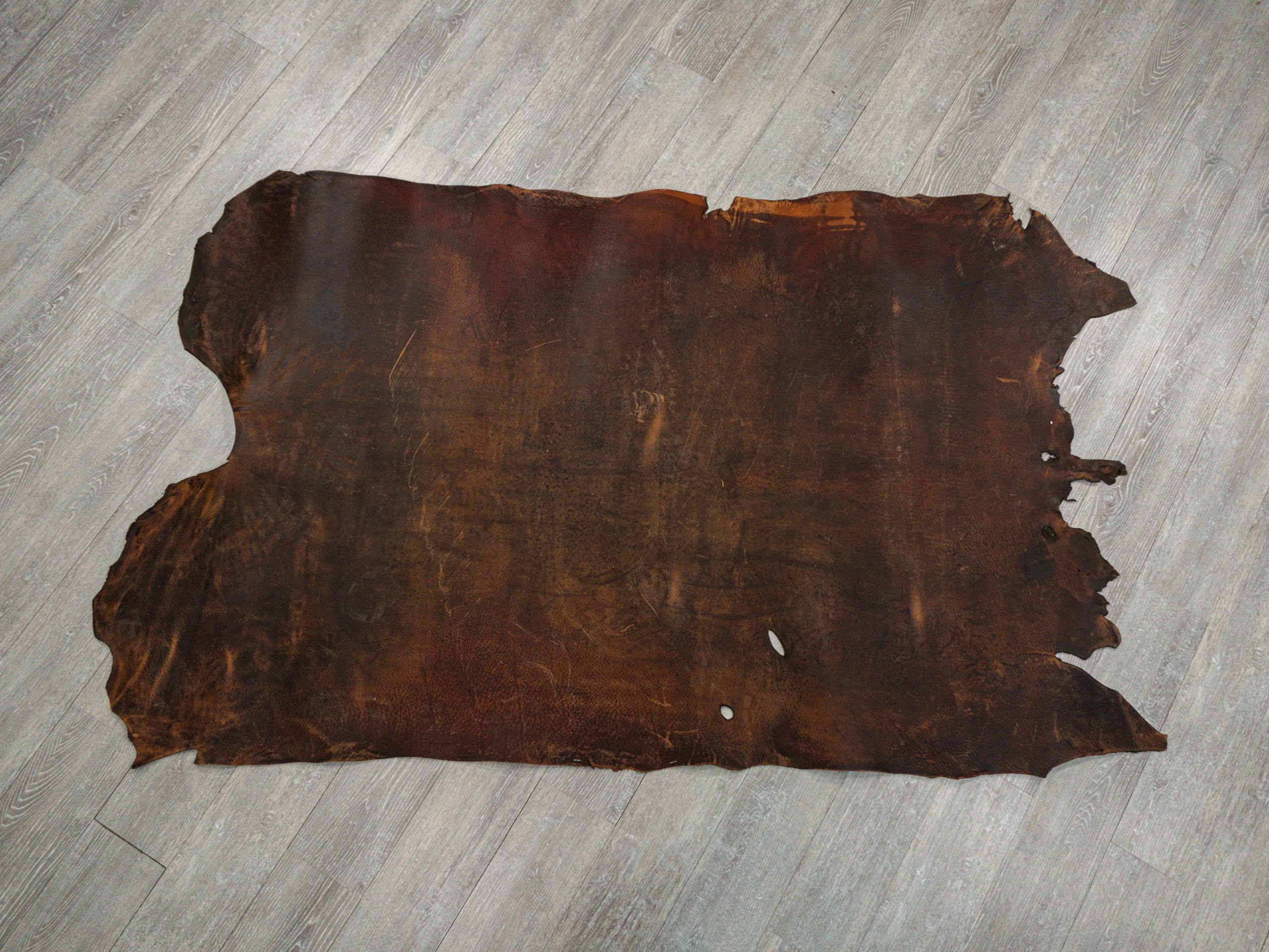 小物 _0.hide 1 of 1 Leather Grove Size:M Amazon.com: Distressed Woodland Pig Leather Hide: Natural G4894