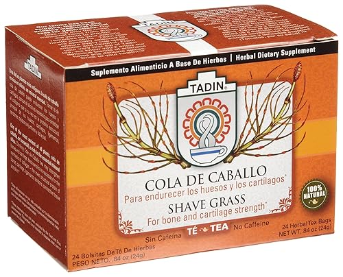 Tadin Tea, Cola De Caballo (Shave Grass) Tea, 24 bolsas de té (paquete de 12)