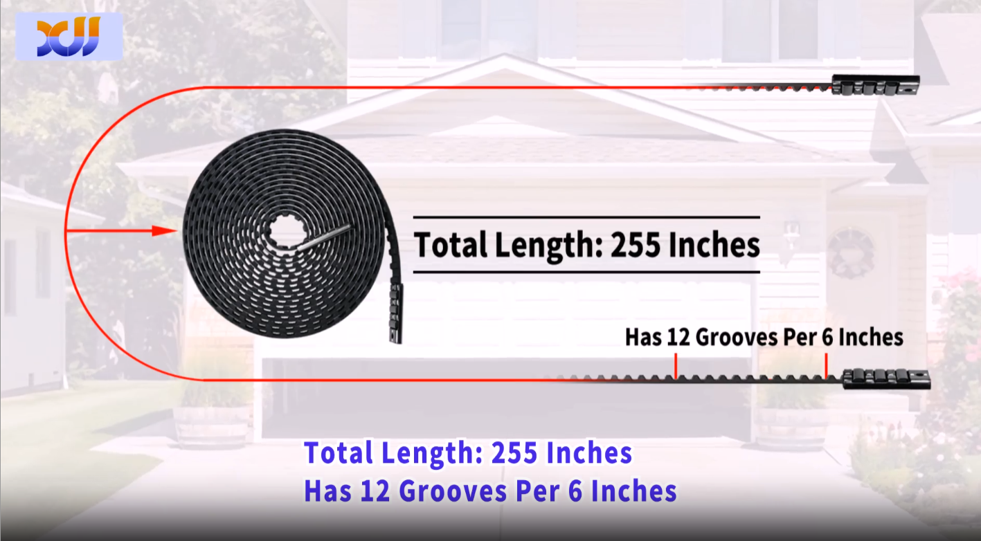 255 inch 41A3589-1 Garage Door Opener Drive Belt Compatible with