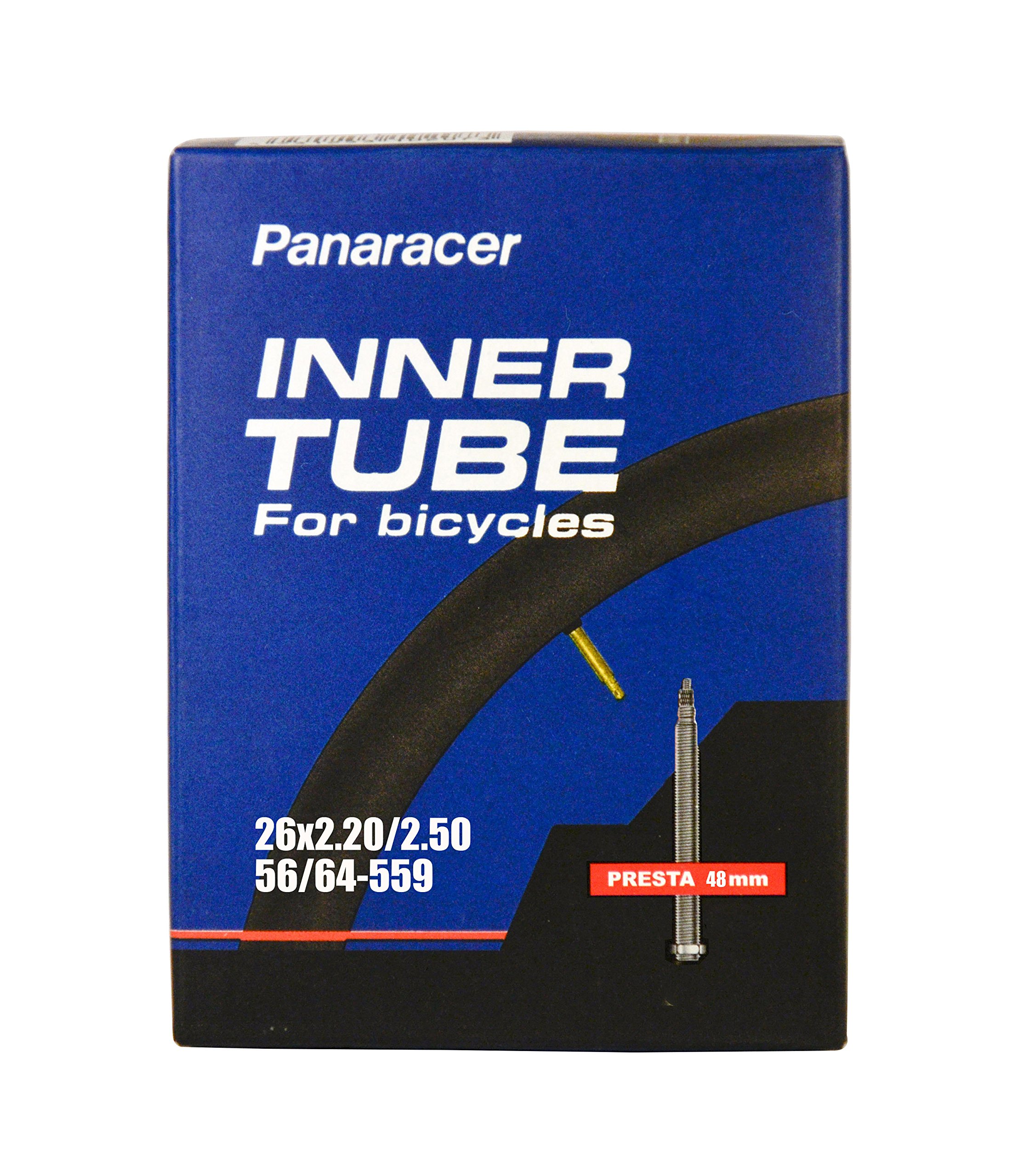 PANARACER Unisex's Premium 26 Inch Inner Tube, Black, 2.2-2.5