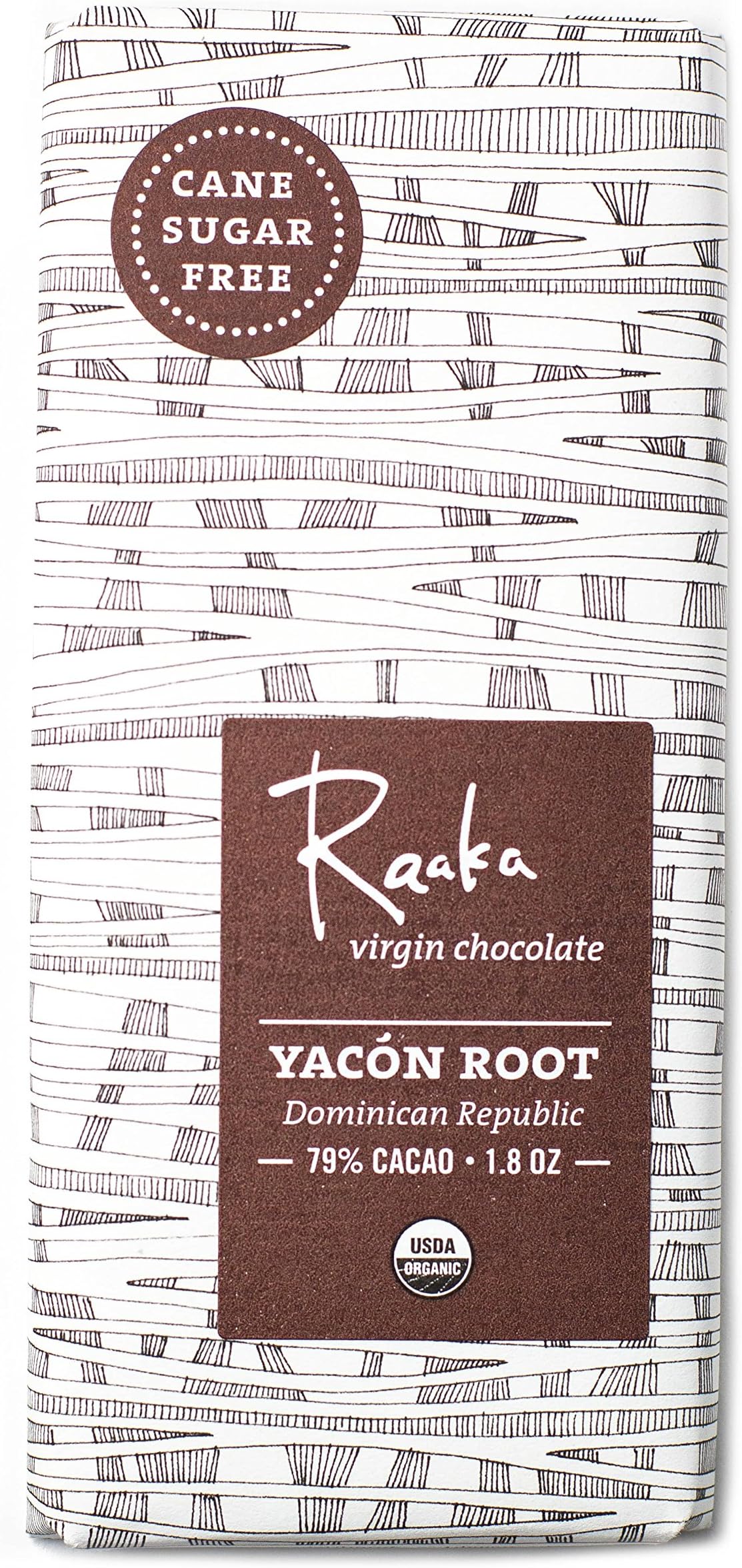 Raaka Yacón 79% Cacao Chocolate Bar (Cane Sugar Free)