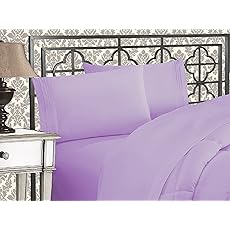 Elegant Comfort Luxurious 1500 Premium Hotel Quality Microfiber Three Line Embroidered Softest 4-Piece Bed Sheet Set, Wrinkle and Fade Resistant, Queen, Light Pink