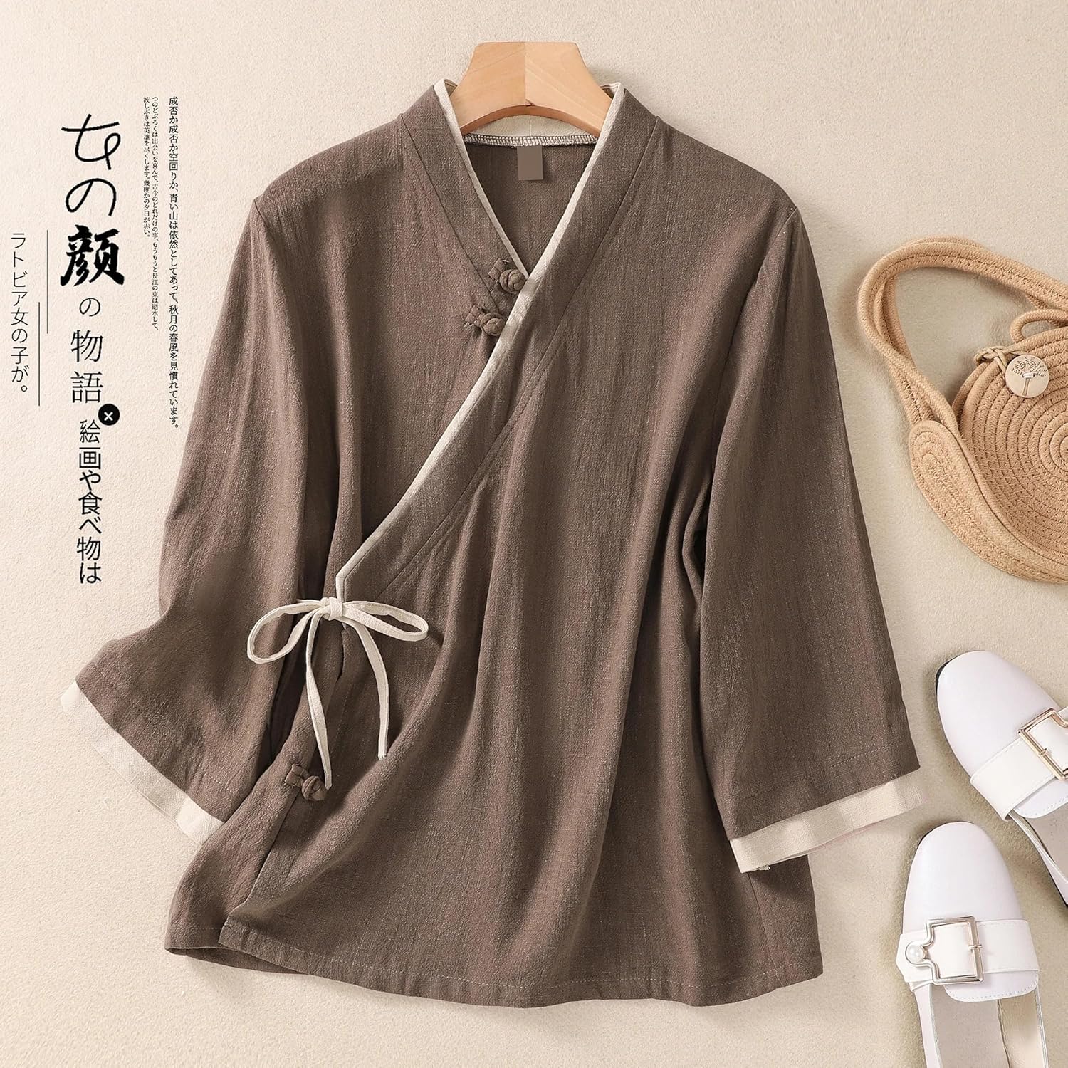 Tang Suit Women's Improved Summer Tea Clothing Zen Chinese Top