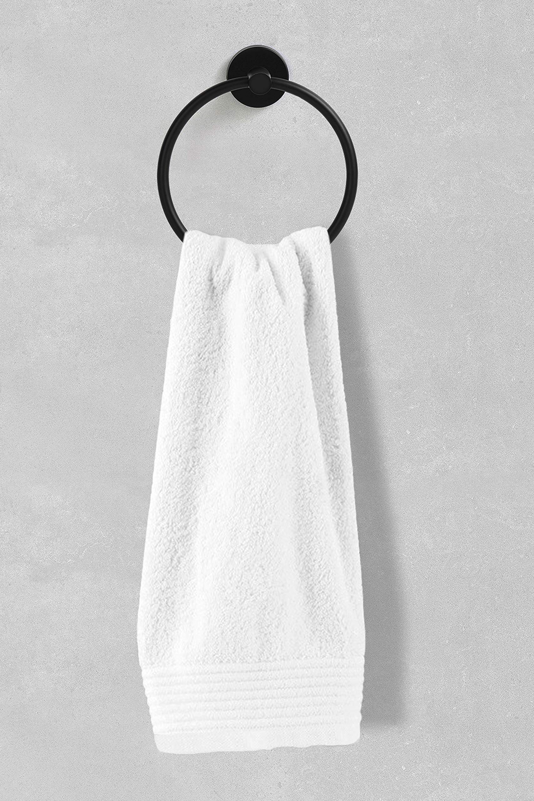 Scaldasalviette esclusivo in acciaio inox | Portasciugamani da bagno Portasciugamani ad anello (Acciaio Inossidabile (Nero))