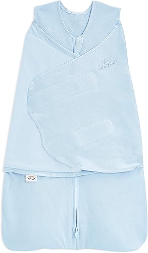 Miniatura 2 de HALO Saco de dormir con manta de arropar para 3 a 6 meses y manta de poner de 6 a 12 meses 100% de algodón orgánico, juego de regalo de 2 piezas con