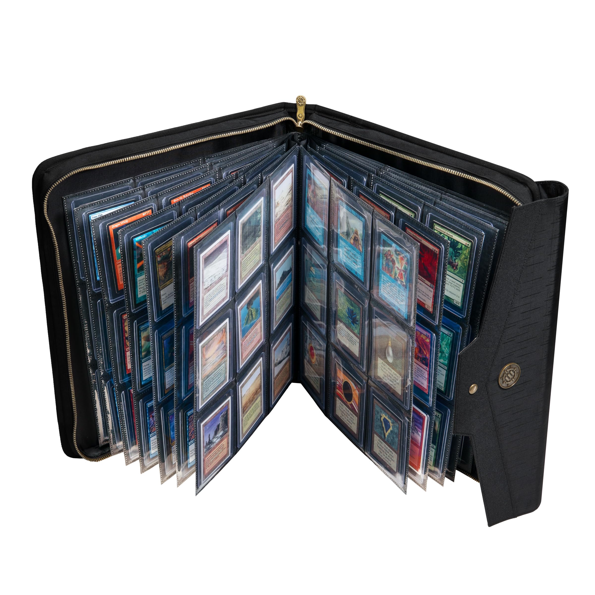 ENHANCE Carpeta Estándar de Carga Superior - Álbum Cartas Coleccionables con Capacidad 252 Cartas en Fundas Protectoras, Distribuidas en 9 Páginas con Bolsillos - Exterior Protector Primera Calidad
