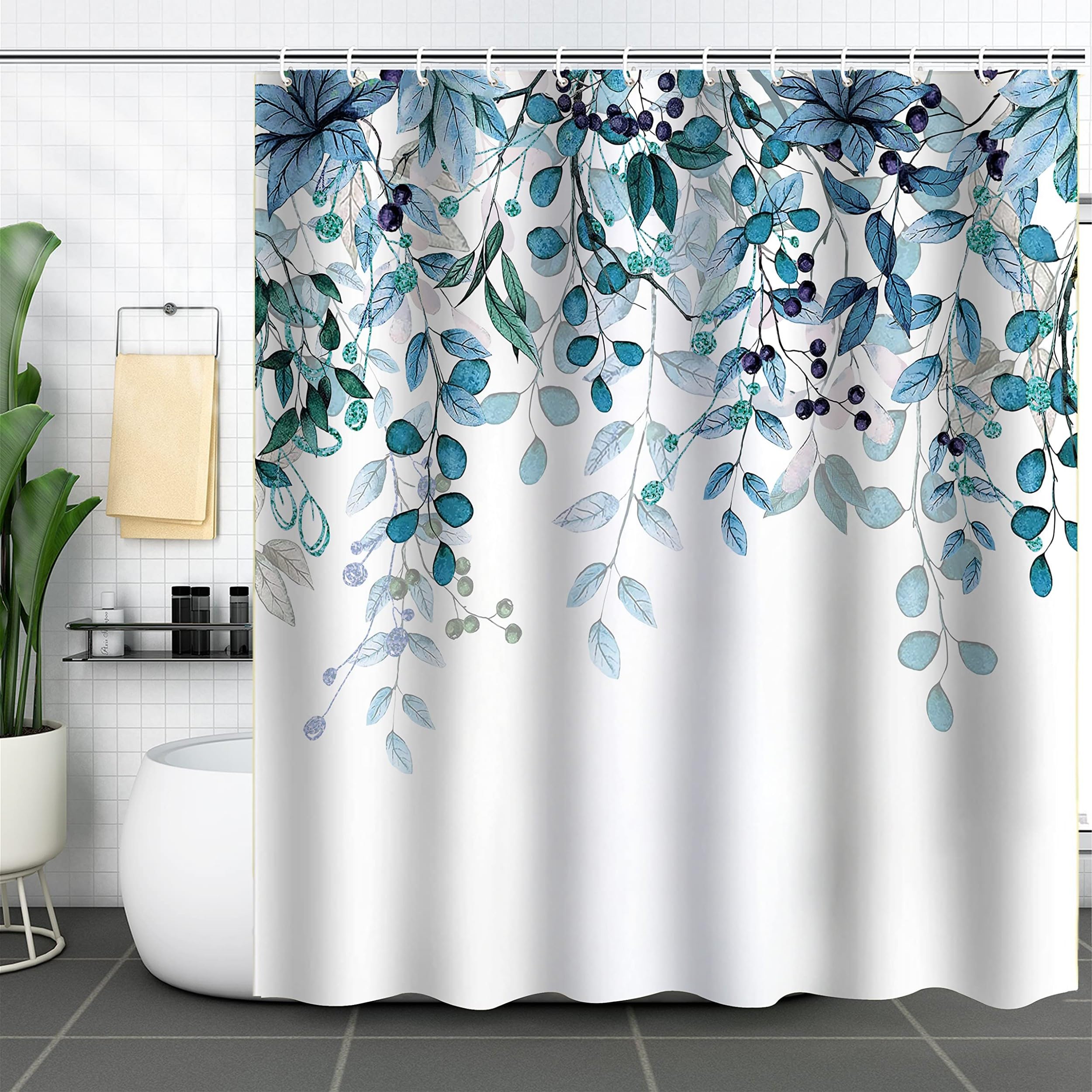 Rideau de douche imperméable anti-éclaboussures 140x210 cm pour pare-baignoire