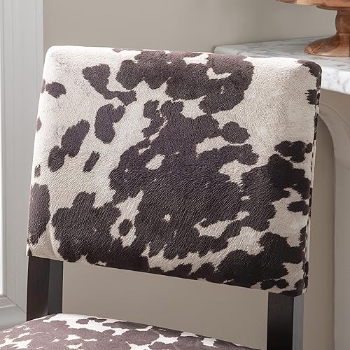 Miniatura 7 de Linon Udder Madness - Taburete de bar Corey, 19 pulgadas de ancho x 22.5 pulgadas de profundidad x 44.75 pulgadas de alto, marrón