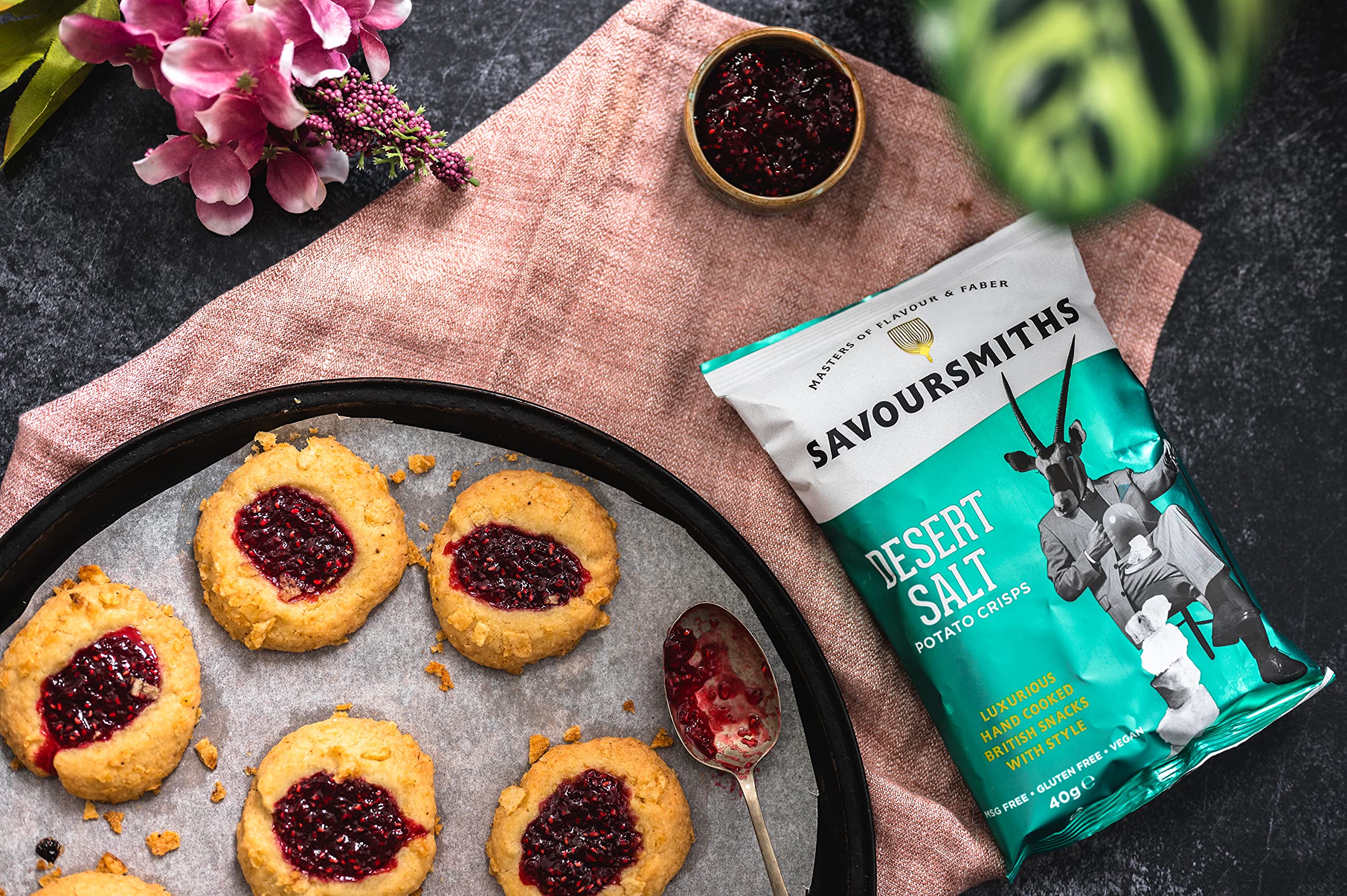 Buy Savoursmiths Desert Salt Luxury English Potato Crisps 150g x 12