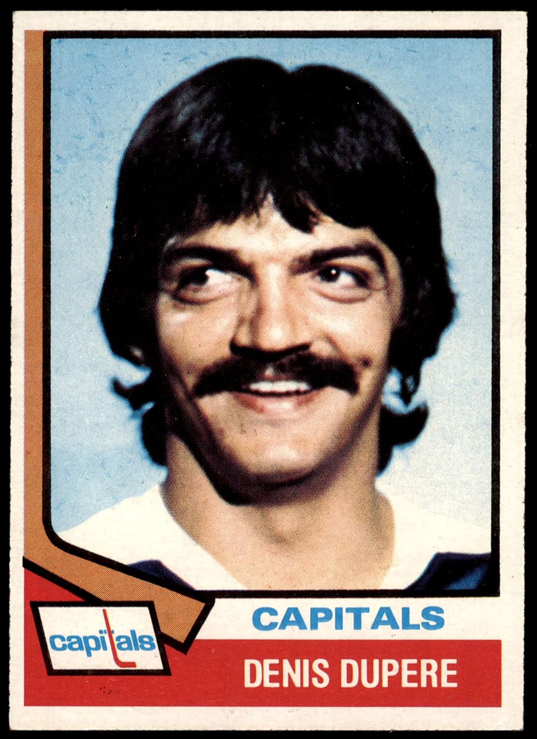 1974 Topps 105 Denis Dupere Washington CapitalsHockey