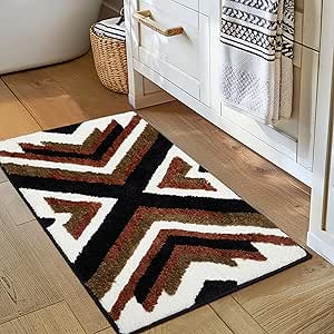 Amazon.com: Tyrot Boho Bathroom Rugs Non Slip Washable Western Aztec ...