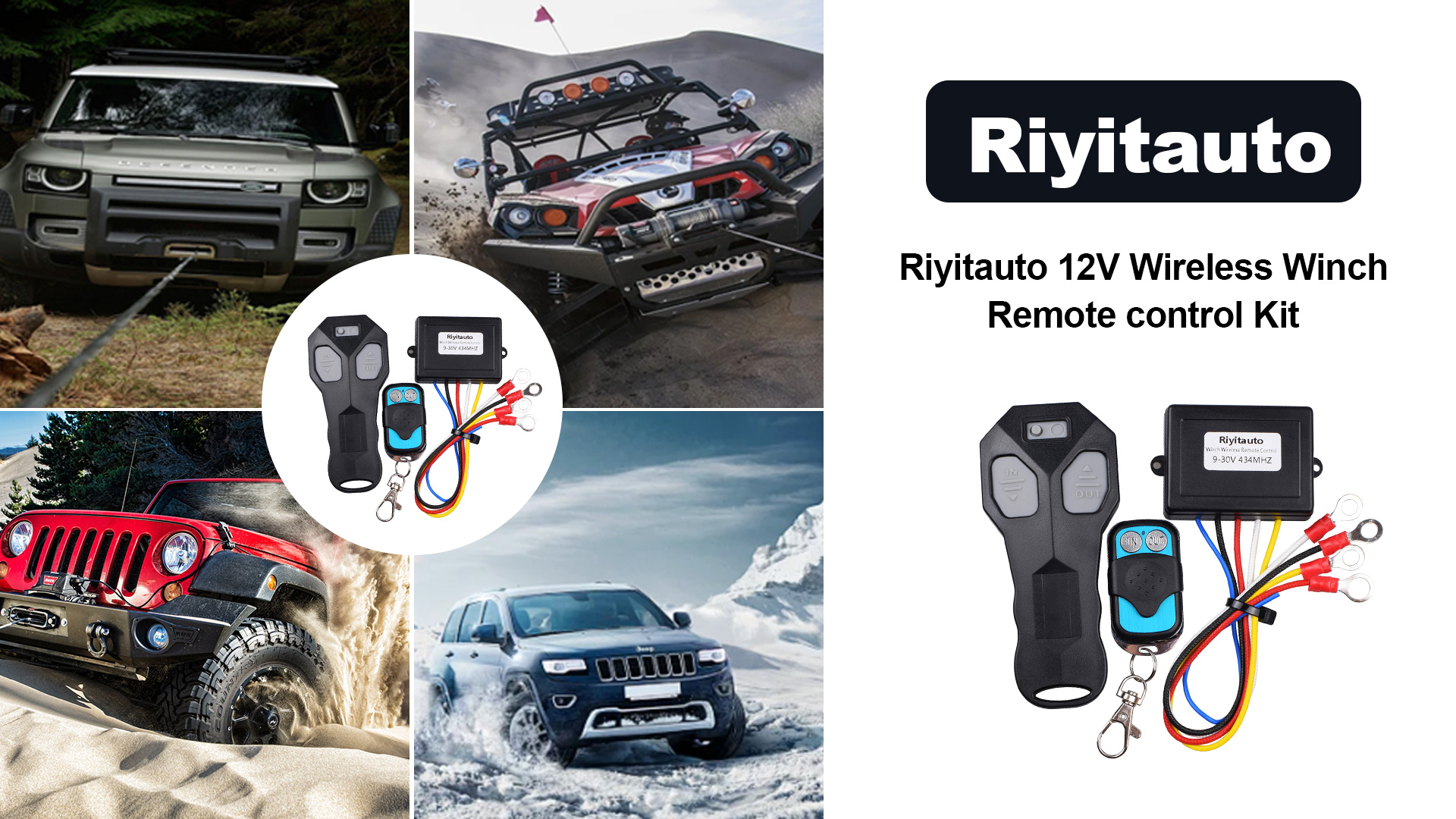 12V Wireless Winch Remote Control Kit Handset For Car ATV SUV UTV Universal Edition - View #13