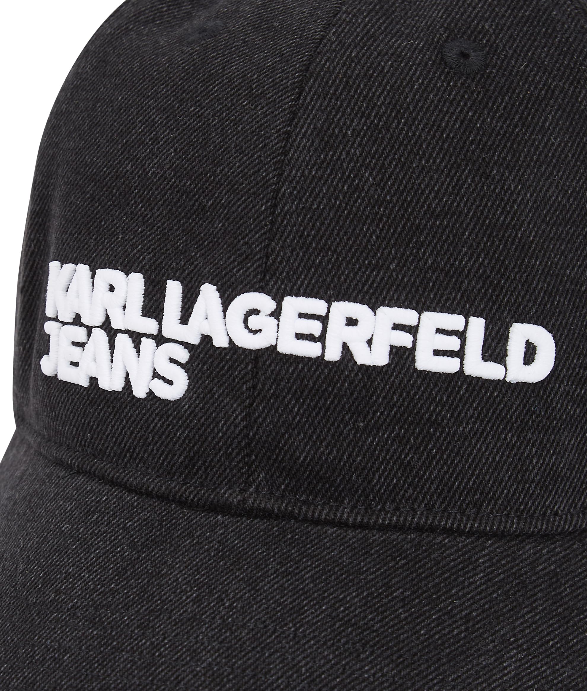 Karl Lagerfeld Jeans Damen Black Denim Cap Schwarzer Denim One Size