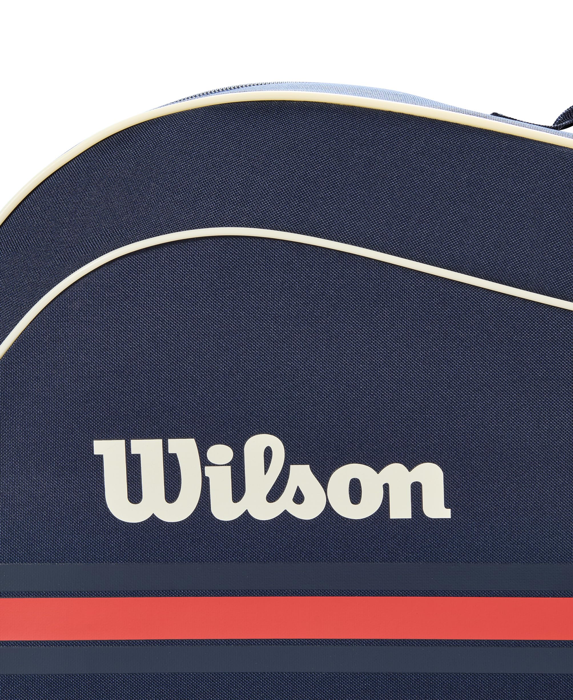 Wilson Team Con una Spaziosa Tasca Per Gli Accessori e Tracolla Regolabile, Offre una Protezione Completa Per La Racchetta