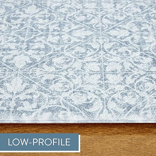 Miniatura 9 de TOWN & COUNTRY BASICS Comfort Plus - Tapete cómodo antifatiga, antifatiga, tapete para escritorio de pie, respaldo antideslizante, azul, 18 x 55