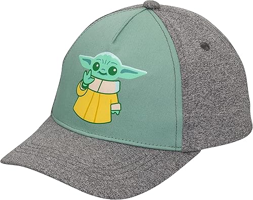Star Wars Baby Yoda Hat Niño Niños y Niñas, Baby Yoda Gorra de béisbol de 2 a 5 años en negro