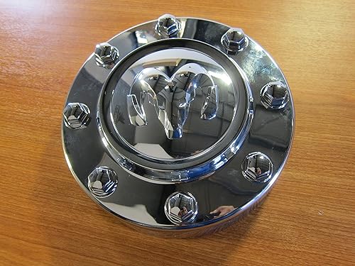 Miniatura 3 de Dodge Ram 3500 - Tapa de cubo central de doble cromo, cubierta de rueda Mopar OEM