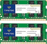 Timetec 32GB KIT(2x16GB) DDR4 3200MHz (PC4-3200AA) PC4-25600 SODIMM RAM per laptop, mini PC e computer All-in-One – Non-ECC Unbuffered, 260 pin, 1,2V CL22 modulo di memoria - 3