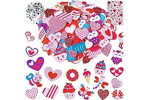Adorable Valentine's Day Foam Stickers for Heartfelt Creations