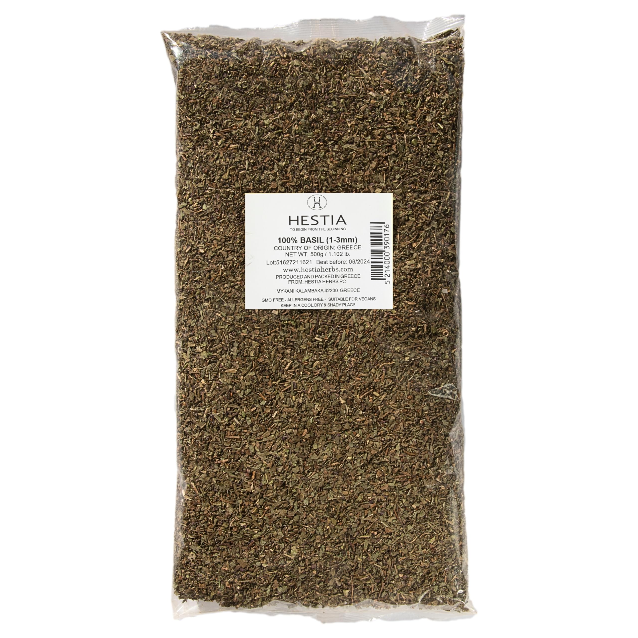 Hestia Herbs Greek Basil 500g