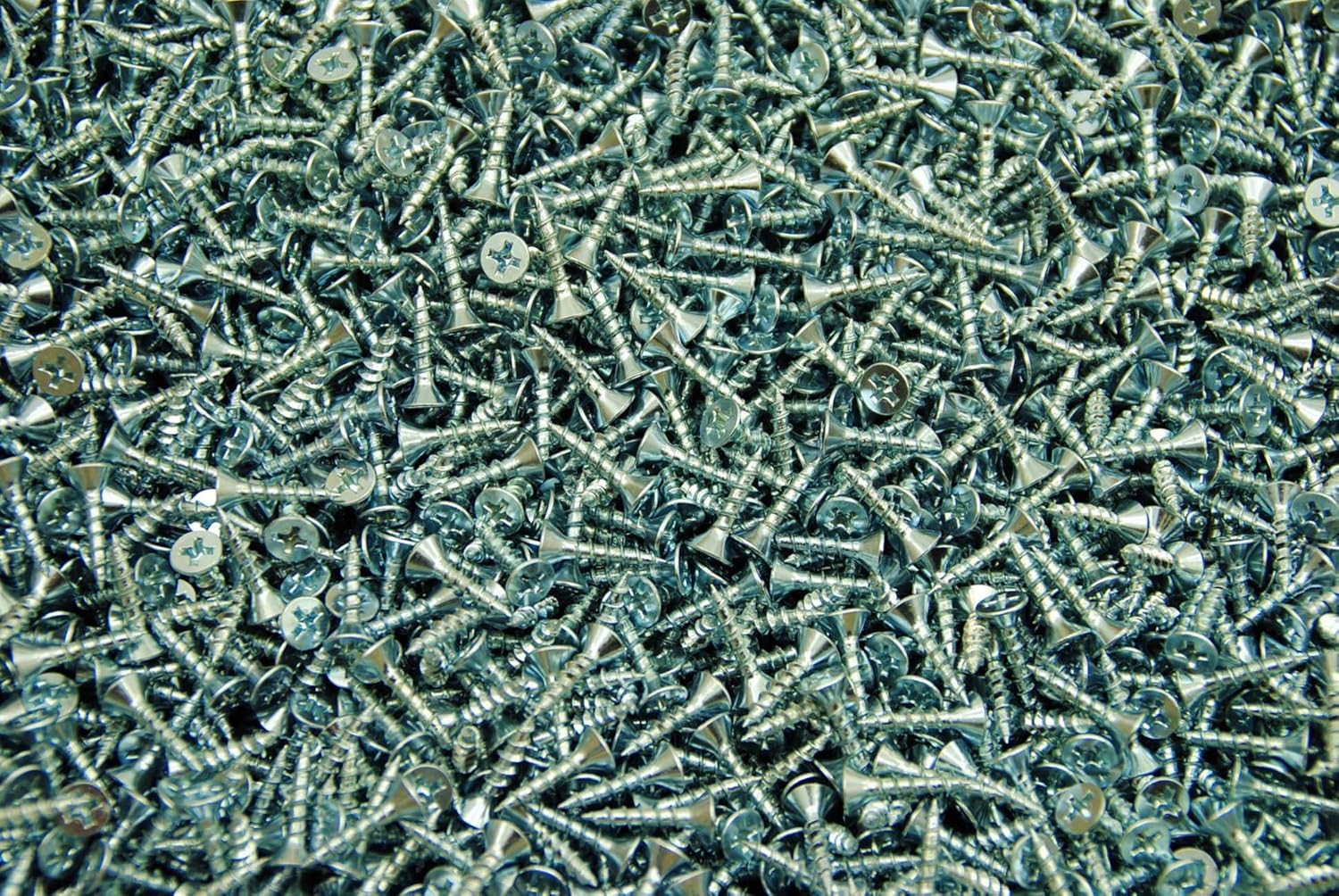 (3500) Phillips Flat Head 6 x 5/8 Wood Particle Board Screw Zinc Plated #6