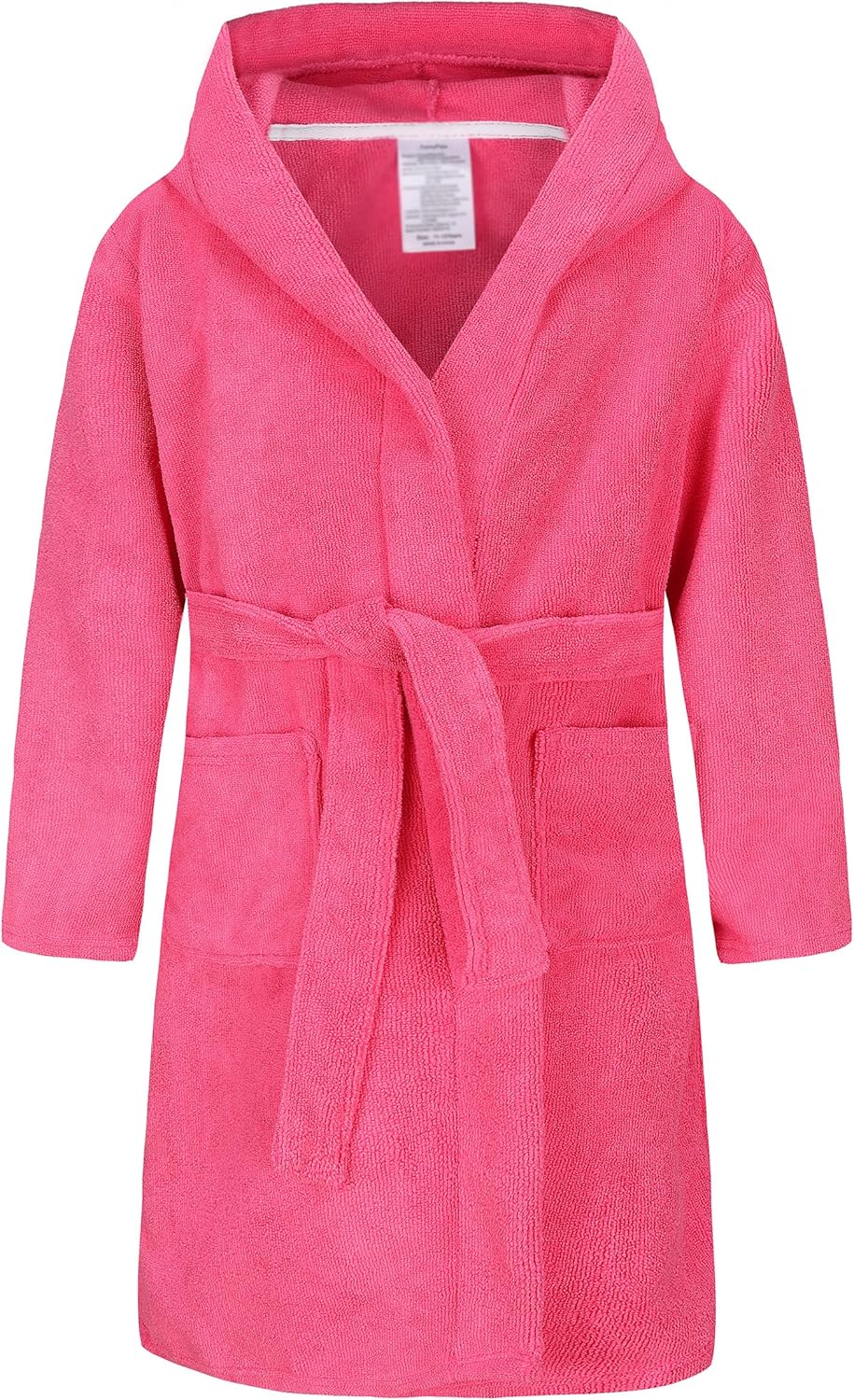 Childlike Me Boys Girls Teenagers Hooded Bathrobe Soft Towel Robe Kids Terry Cloth Spa Robes Sleepwear for Kids 5-16 Years