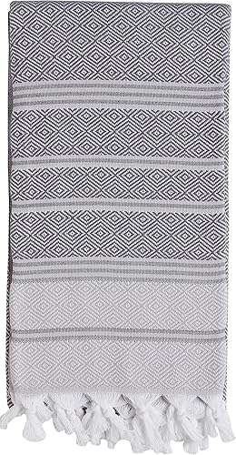 Miniatura 2 de DEMMEX Juego de 2 toallas de baño de algodón turco para la playa y la cara de las manos, juego de toallas decorativas para el baño y la mano turca,