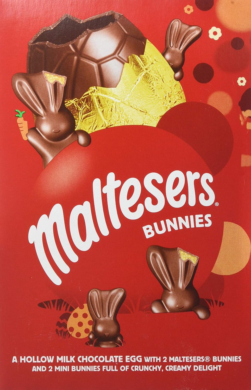 Maltesers Malt Easter Bunny Medium Chocolate Easter Egg, 172 g, Pack of