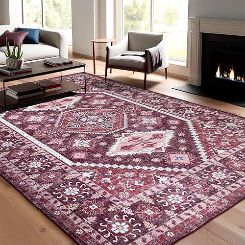 Miniatura 11 de Alfombra bohemia lavable para pasillo de cocina, 2 pies 6 pulgadas x 8 pulgadas, verde oliva y azul, suave, vintage, antideslizante, para entrada