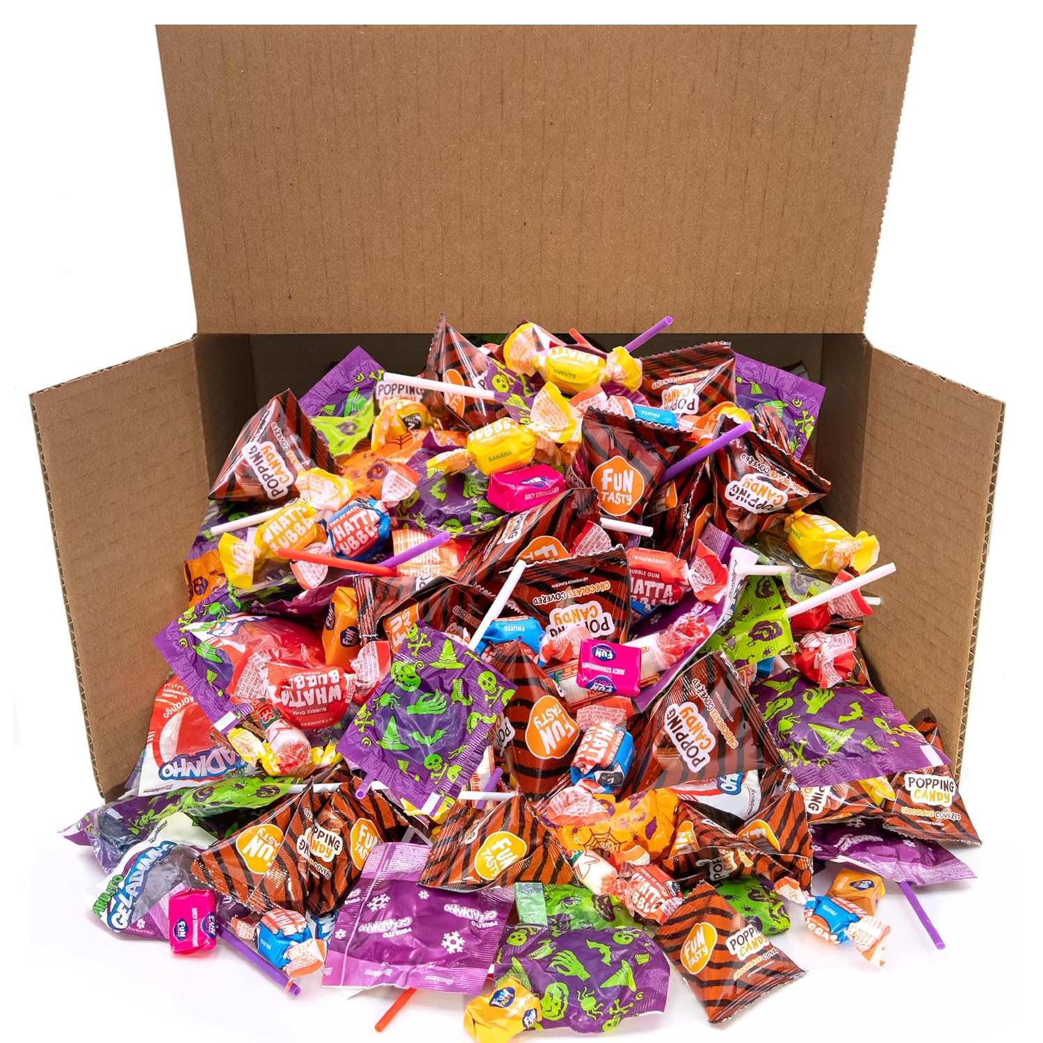 Party Candy Bulk 10-Pound Box - Party Mix - Popping Rocks, Lollipops, Taffies, Gum - Assorted Candy Variety Pack - Candies for Goody Bags and Pinata Fillers